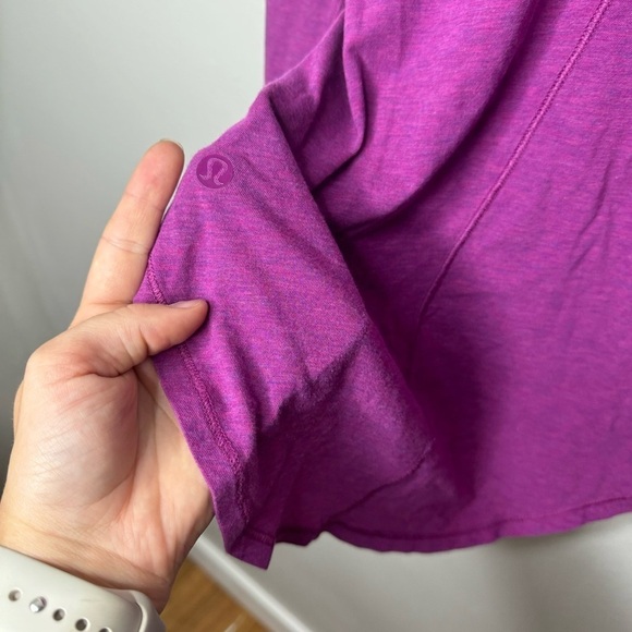 Lululemon Yogini 5 Year Long Sleeve Tee in Heathered Regal Plum - Picture 12 of 12